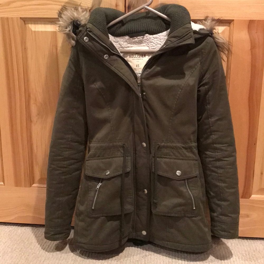 EUC Olive Parka